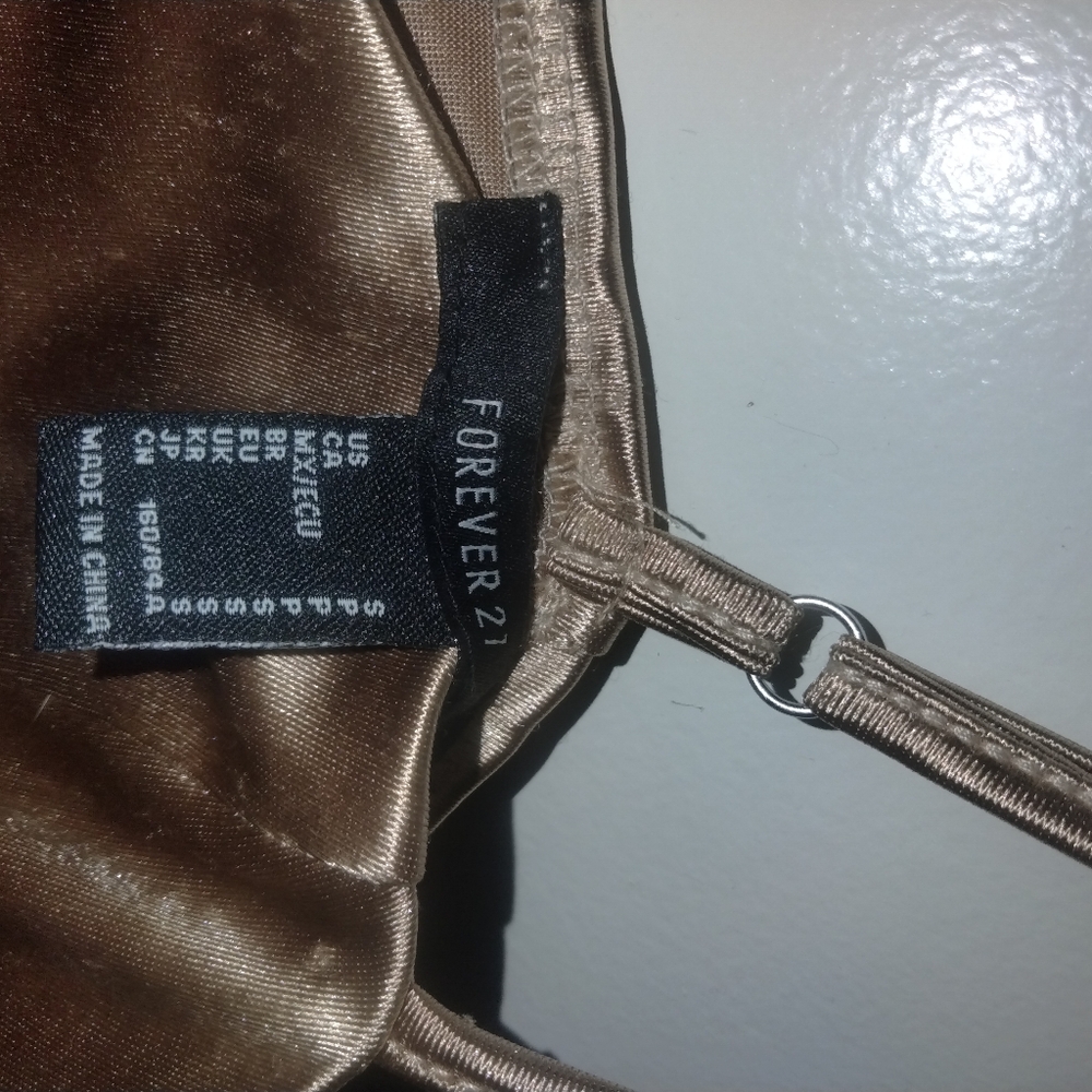 Forever 21 Gold Mini Dress